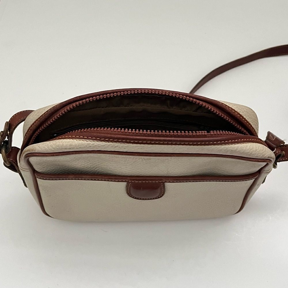 Coach Sheridan Collection Crossbody Ivory Pebbled Leather Bag Rare Vintage USA - Picture 8 of 12